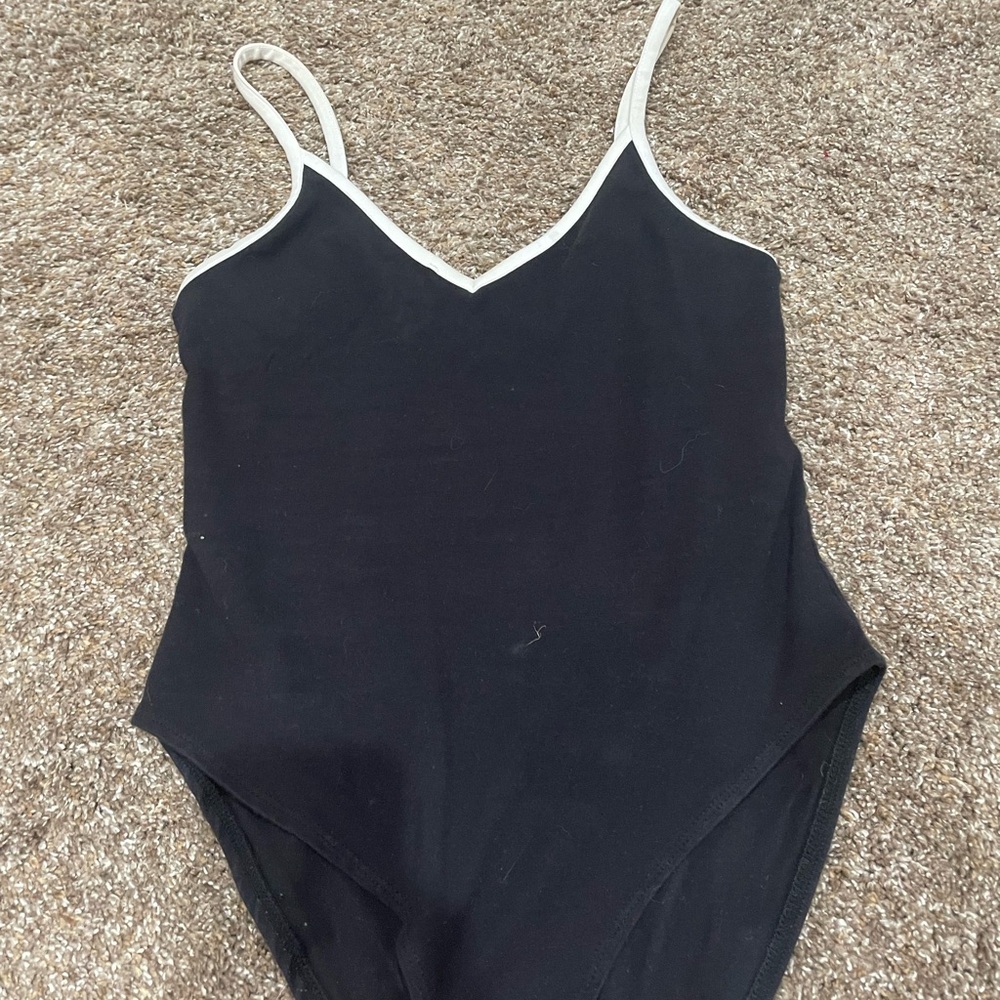 Forever 21 Black Swimsuit with White Trim